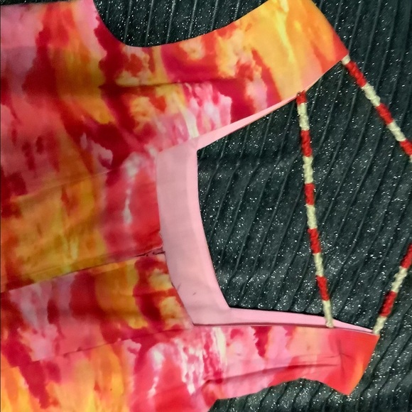 A Dress w/Bright Clouds in Sunset, Square neckline - Picture 2 of 4